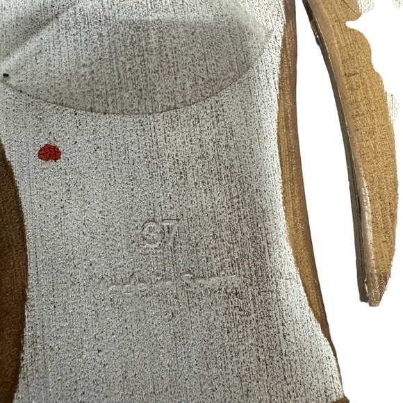 NEW Free People St. Kitts Woven Yellow Leather Sandals 37 - Picture 10 of 10